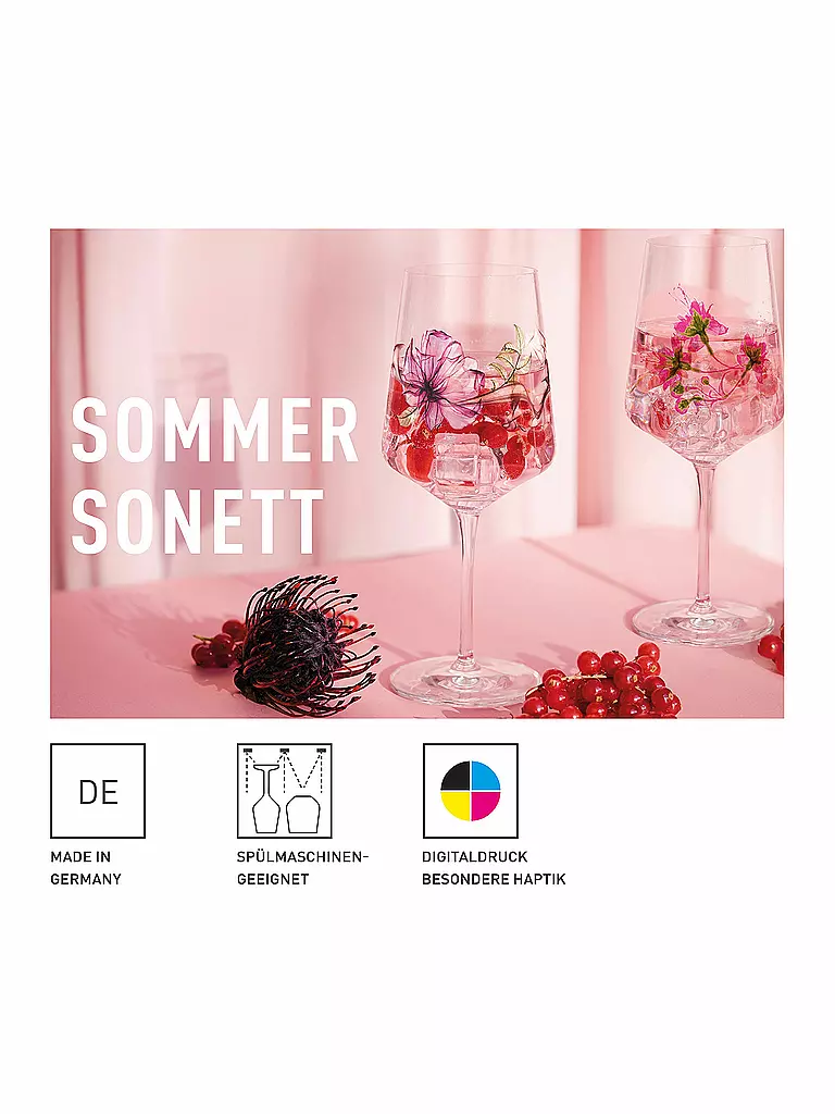 RITZENHOFF Aperitifglas 2er Set Sommersonett Doro von Artur Hakobyan 2022  rosa