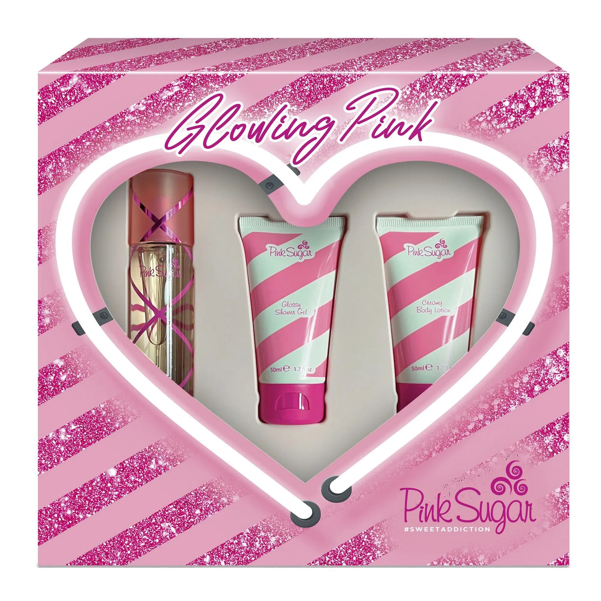 Pink Sugar - Coffret Pink SugarEau de toilette 50ml & Gel Douche 50ml + Lait Corps 50ml- Femme