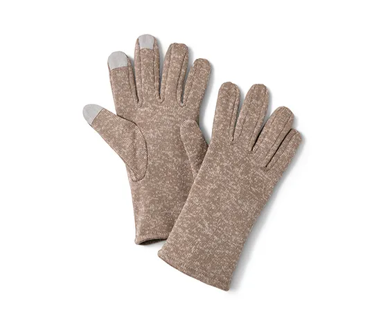 Strickfleece-Handschuhe, braun