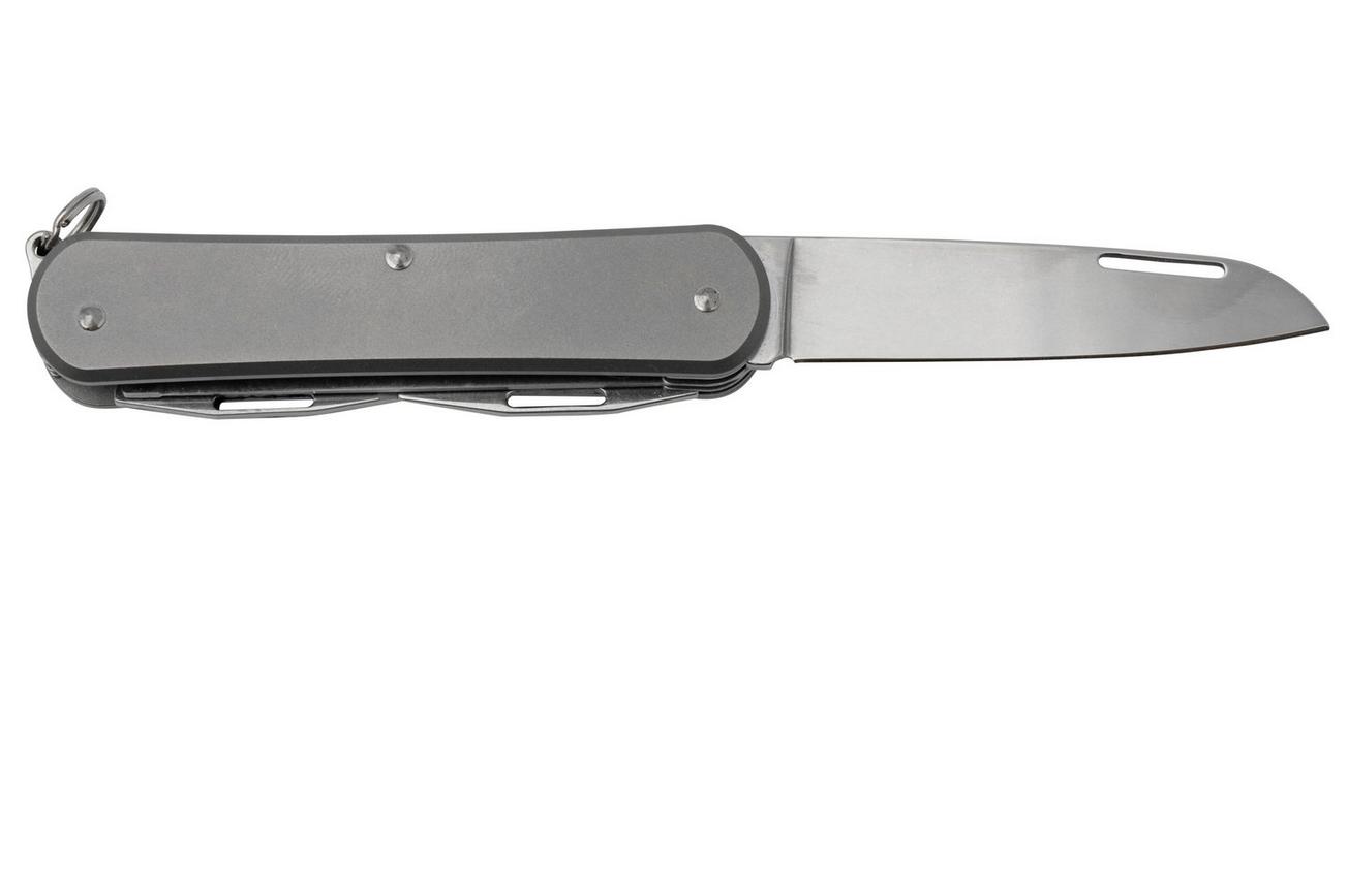 Fox Vulpis 4-Tools FX-VP130-S4TI, M390, Titanium Sandblasted, Zwitsers zakmes