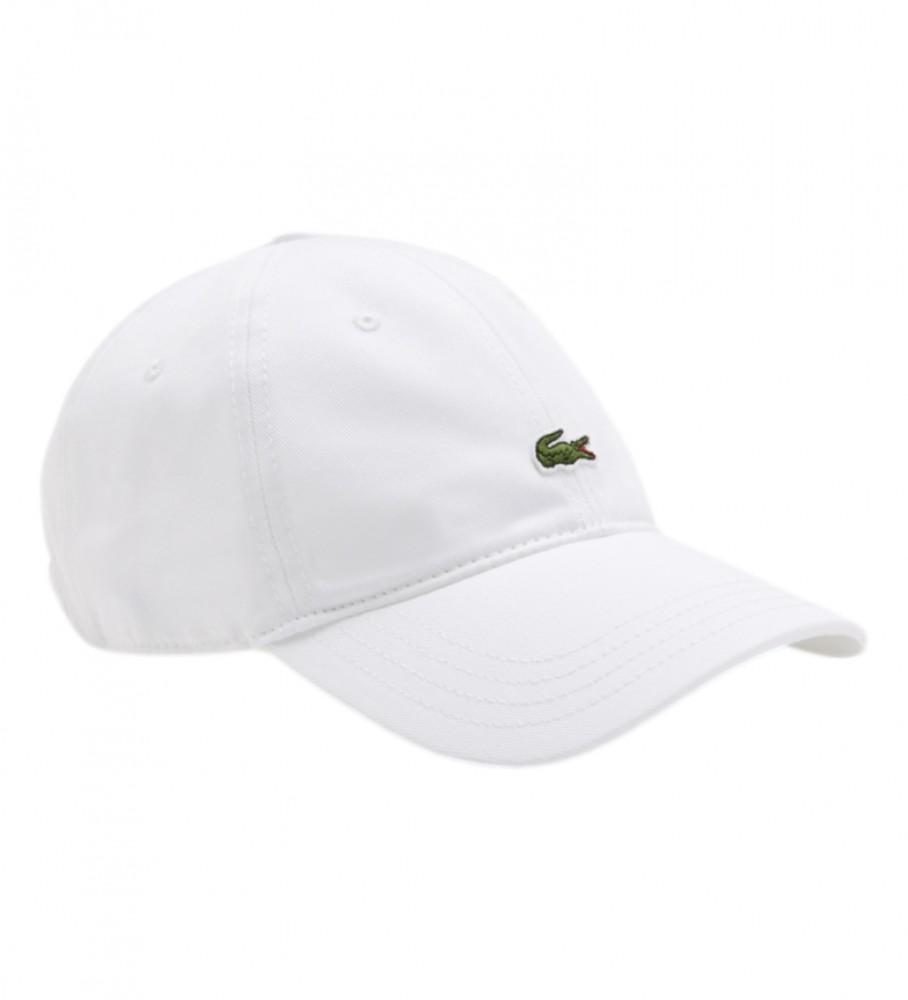 Boné Lacoste branco com logo