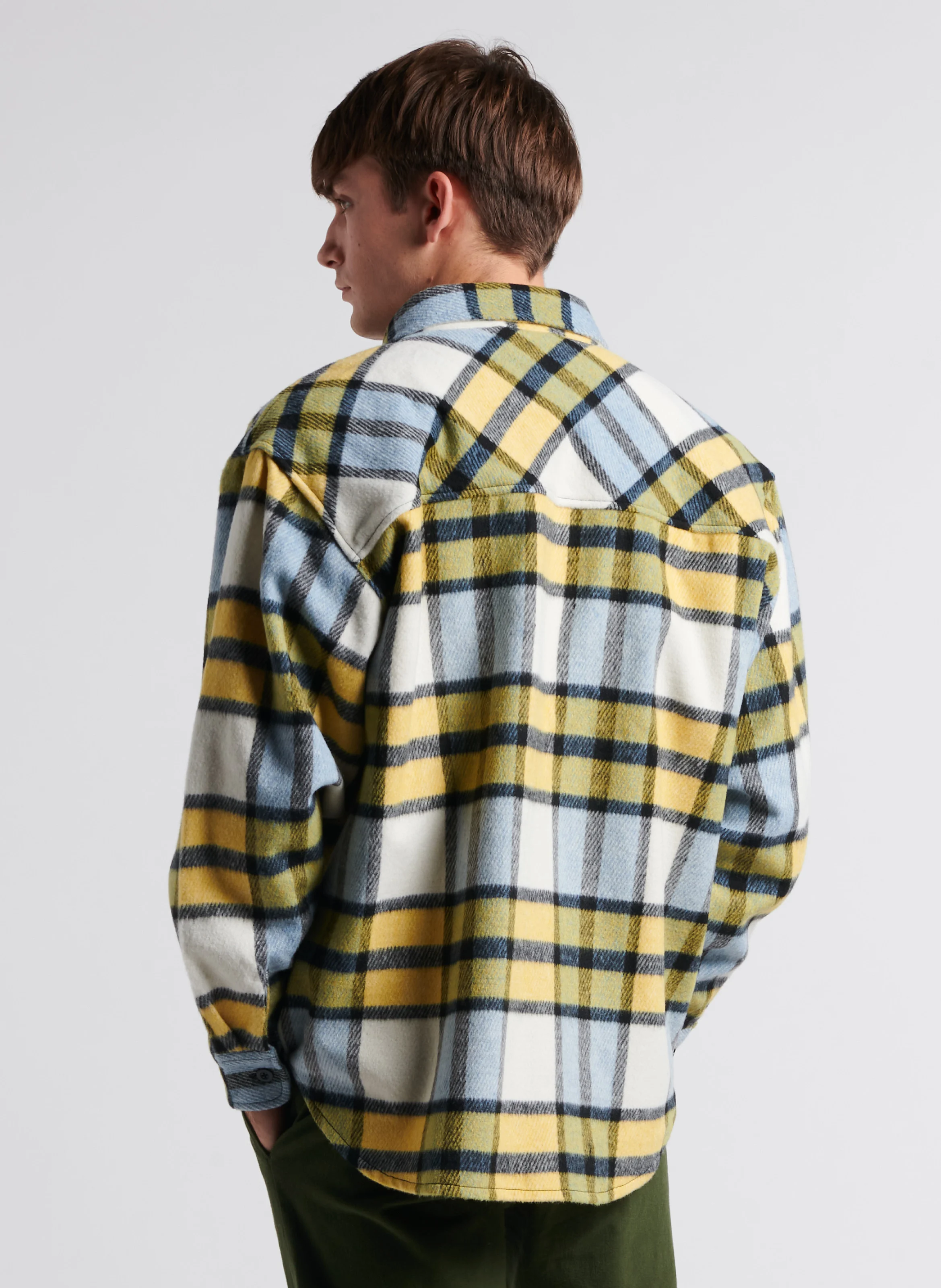 Surchemise col classique à carreaux| Multicolore