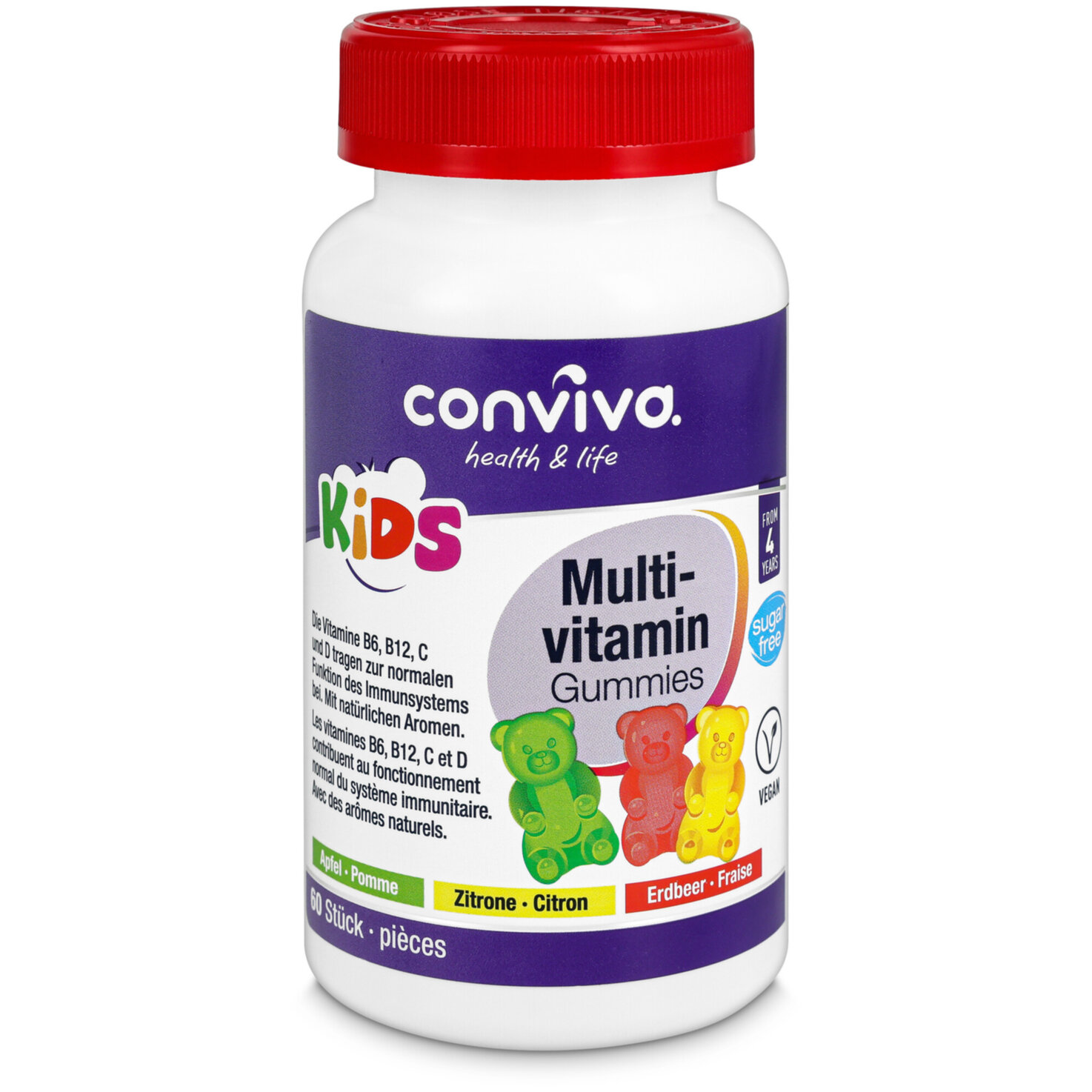 conviva Multivitamin Kids Gummies Vegan zuckerfrei