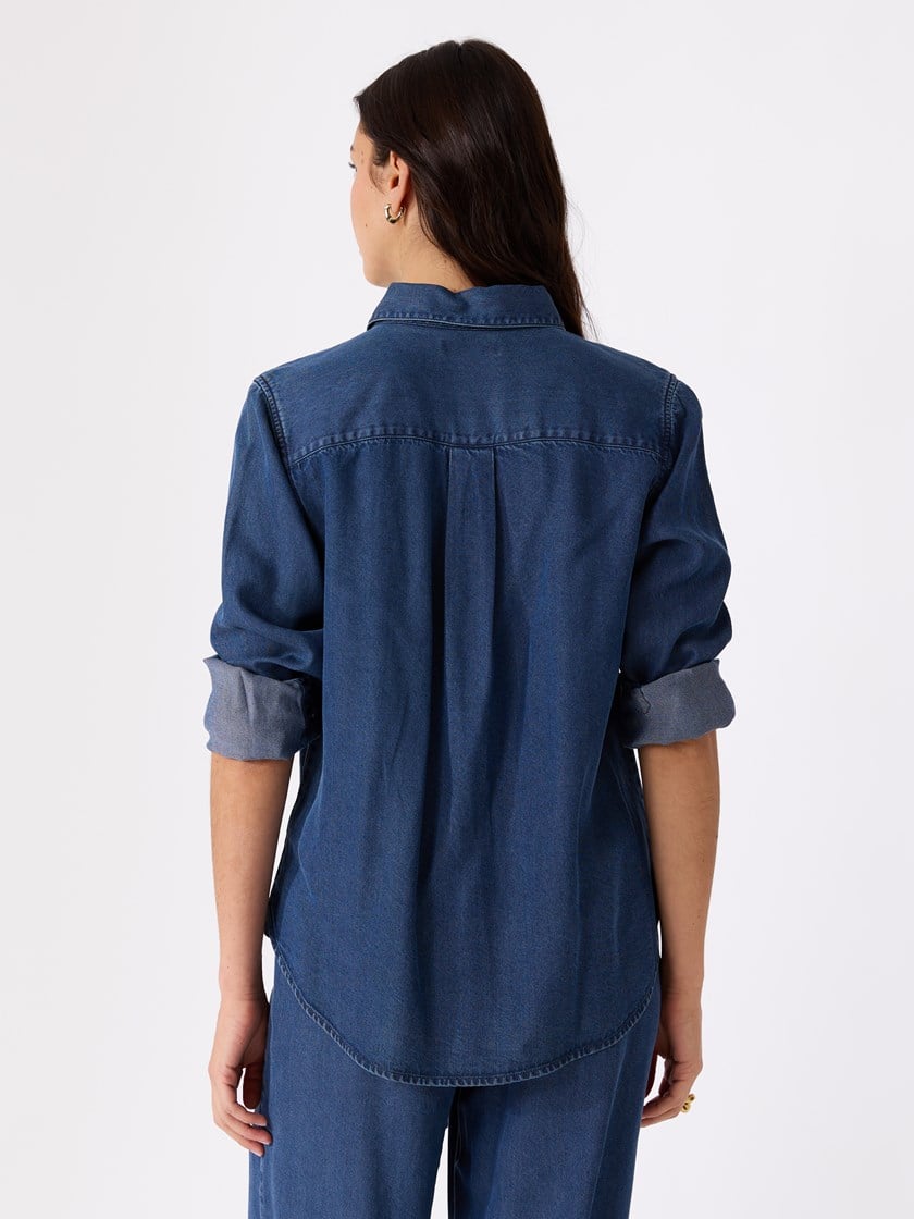 Aida skjorte Dark Denim
