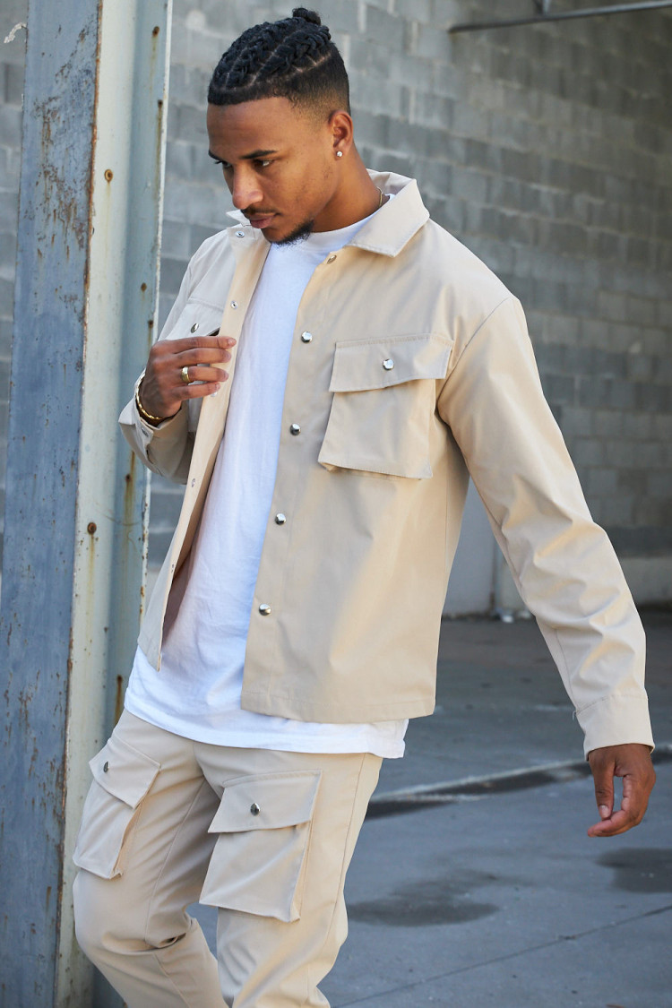 Ensemble 2 pièces veste + pantalon beige