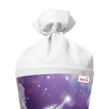 Roth Motiv-Schultüte, Magic Pegasus, 70cm, rund, Rot(h)-Spitze, Filzverschluss