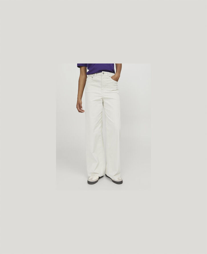 JJXX JXGELLY WIDE CORD HW PANT PNT NOOS Bone white