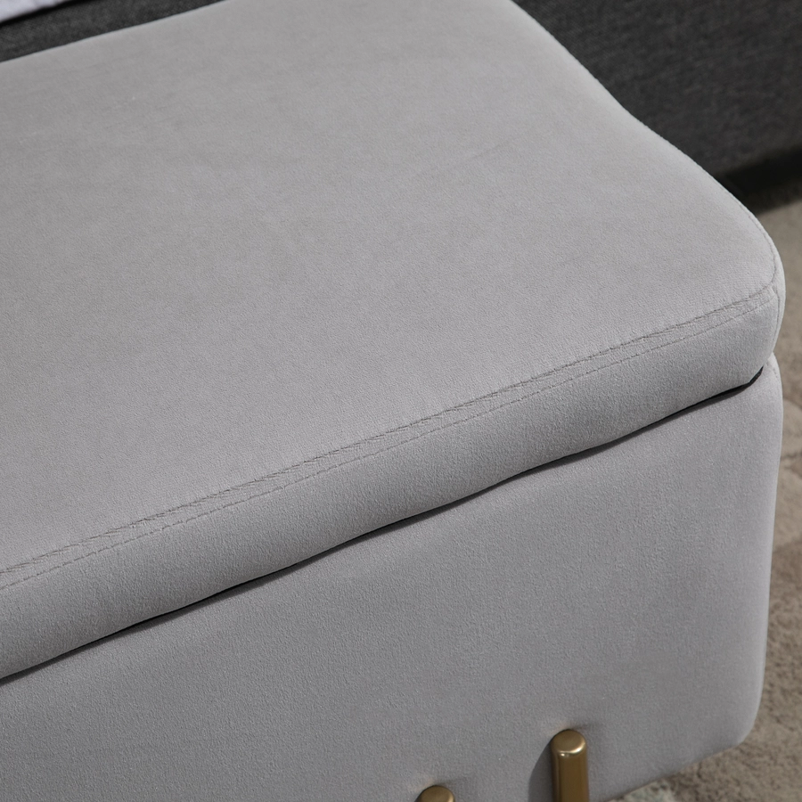 HOMCOM Sitzbank im elegantem Design hellgrau