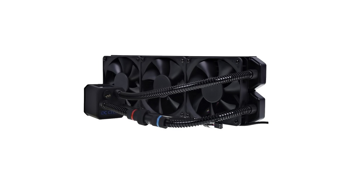 AlphacoolEisbaer 360 CPU waterkoeling  (Zwart, 4-pins PWM fan-connector)