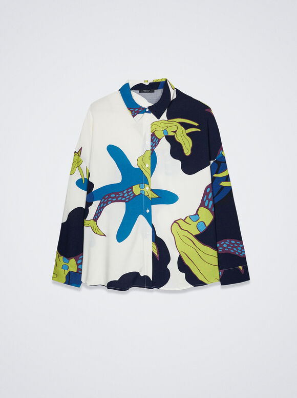 Camisa fluida estampada - Multicor