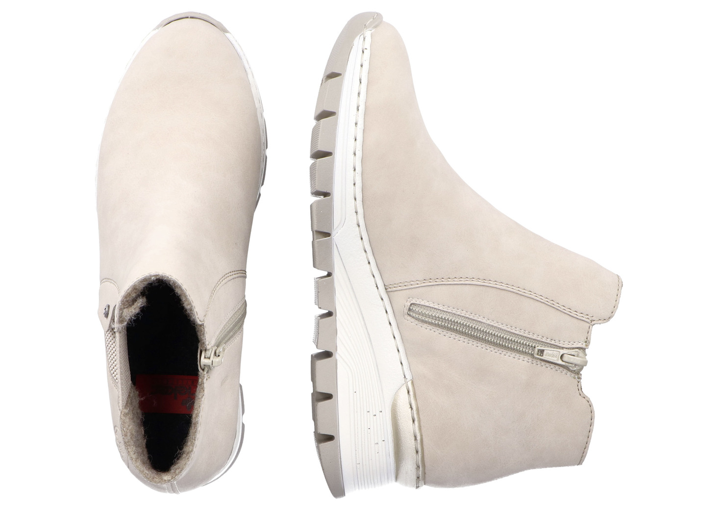 Rieker Stiefelette aus weichem Nubukmaterial