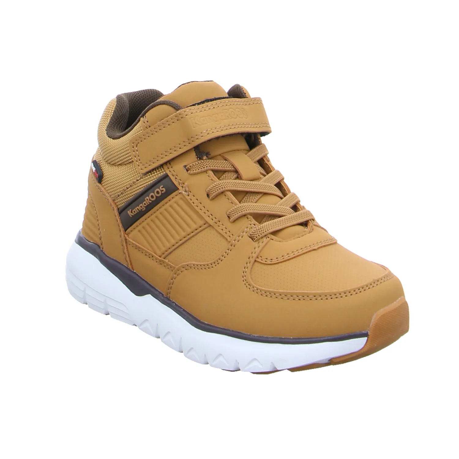 KANGAROOS Kleinkinder-Halbschuh Klett Camel Lederimitat  Stiefel