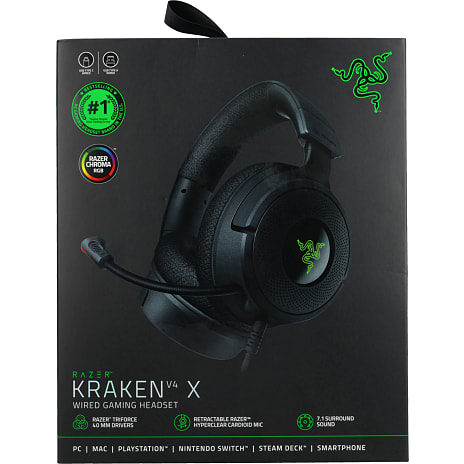 Razer Kraken V4 x gaming headset - sort