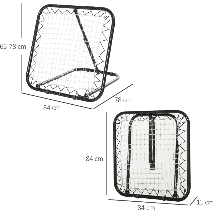 HOMCOM Rebounder schwarz
