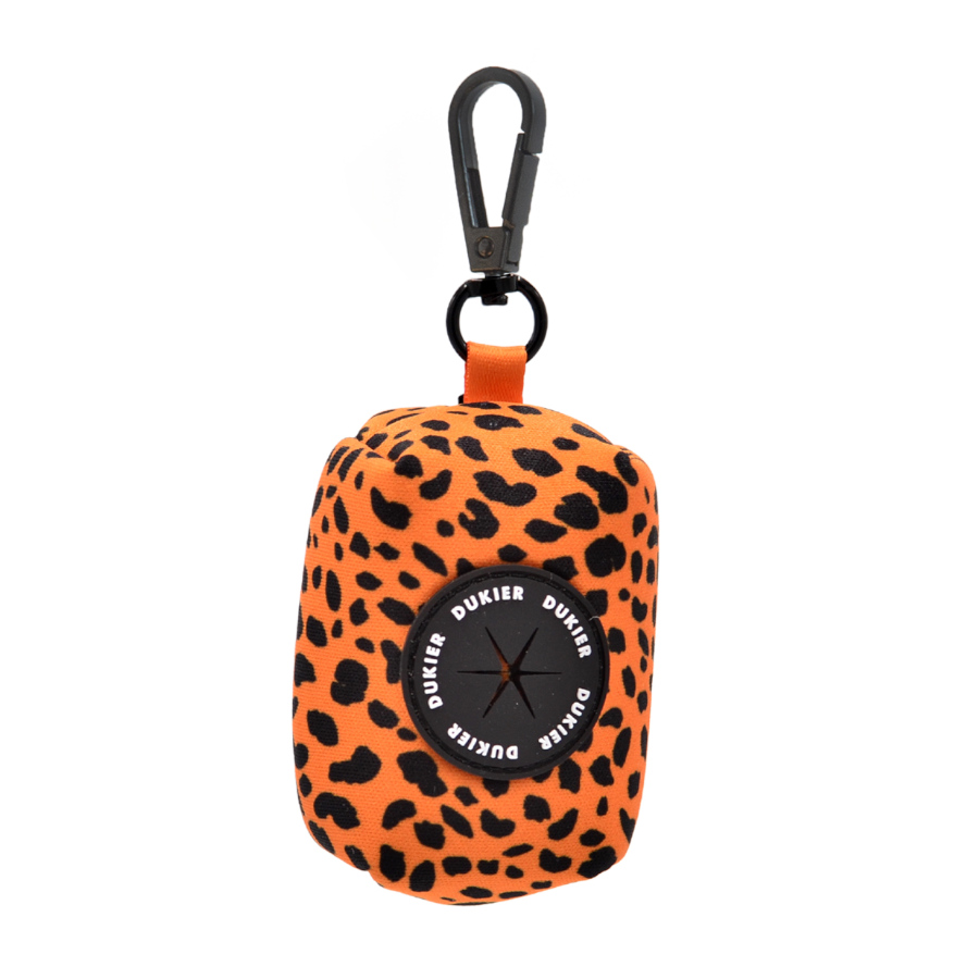 Porta-sacos Dukier Cheetah com mosquetão para cães