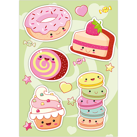 Diamond Art stickers 13x18 cm - kager
