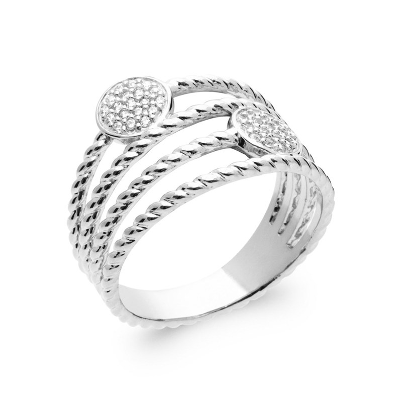 Bague Femme - Argent 925 - Oxyde de zirconium