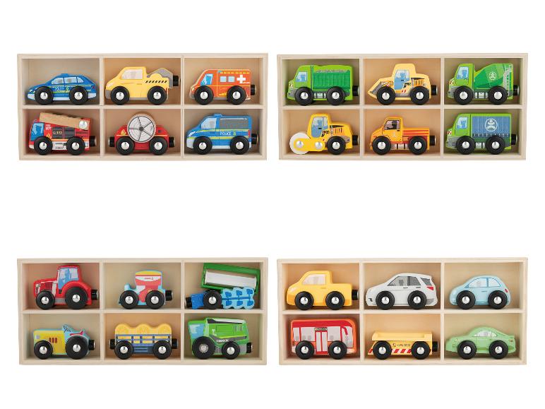 Houten speelgoed auto's