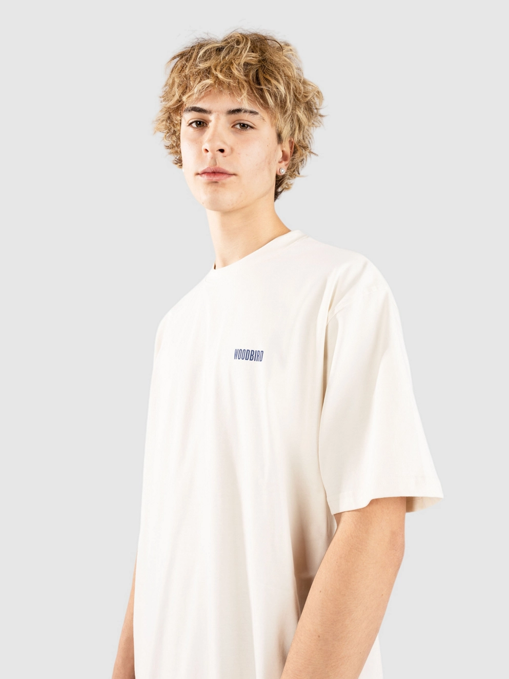 Woodbird Baine Sip T-Shirt off white