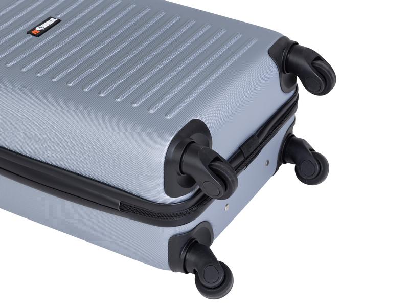 FTM Reisekofferset World Superb 3-teilig, Silbergrau Drei Trolleys unterschiedlicher Grösse