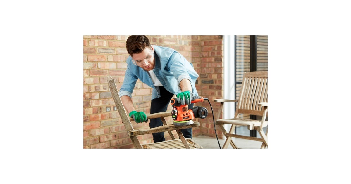 BLACK+DECKER220W Autoselect Multischuurmachine KA280-QS  (Oranje/zwart)
