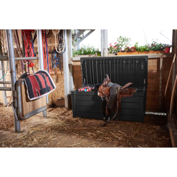 Keter kussenbox Brightwood antraciet 455L