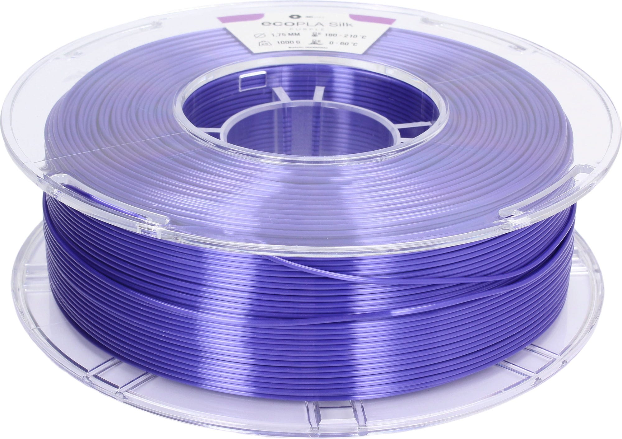 3DJAKE  ecoPLA Silk Violett, 1,75 mm / 1000 g    Allround-PLA Filament mit Silk-Effekt