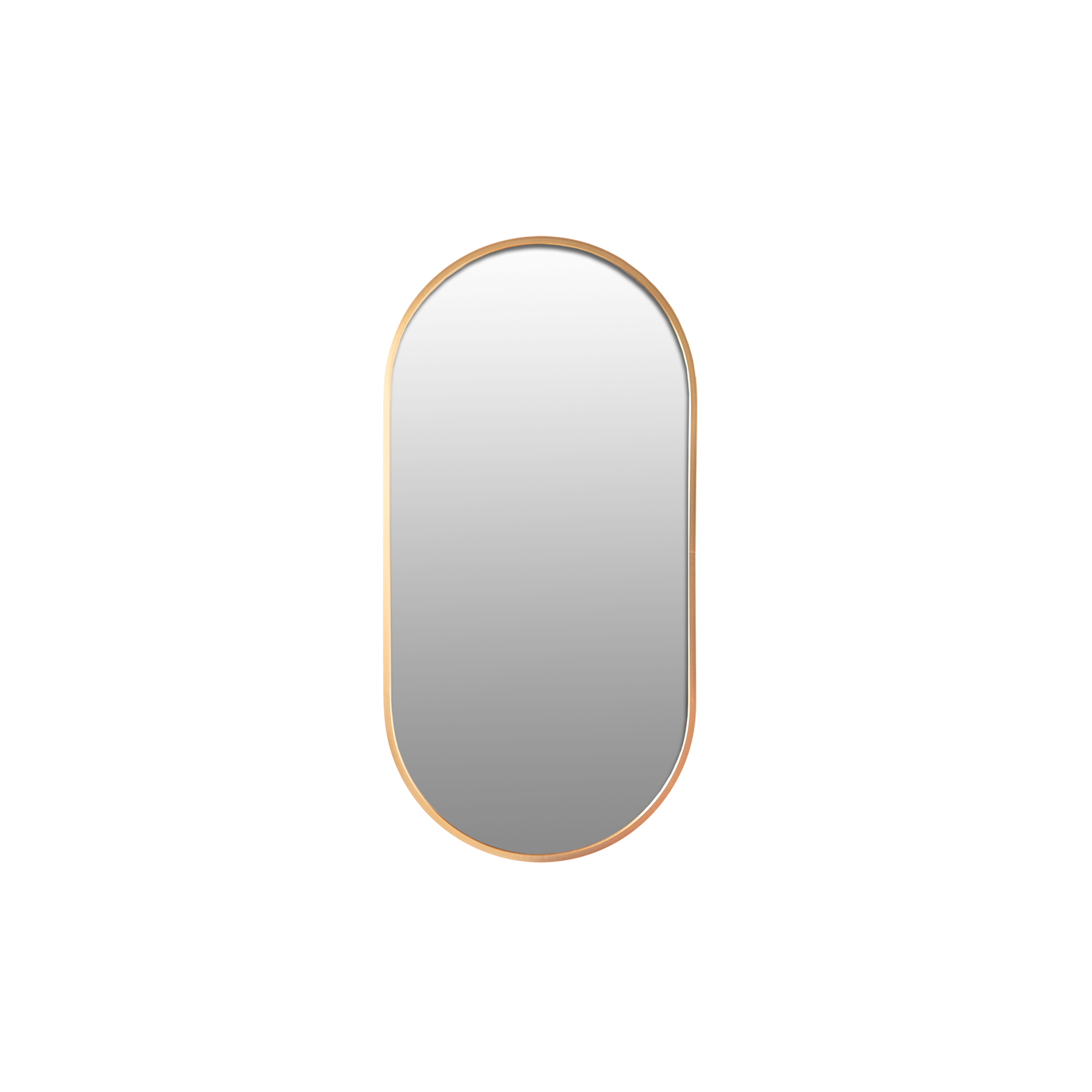 Spiegel ovaal 50x100 - goud