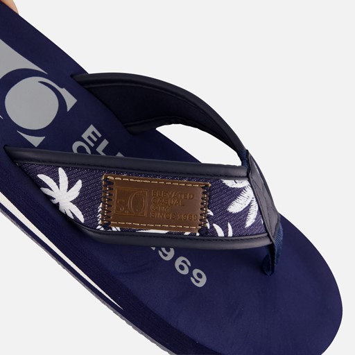 S.Oliver Slippers blauw Textiel