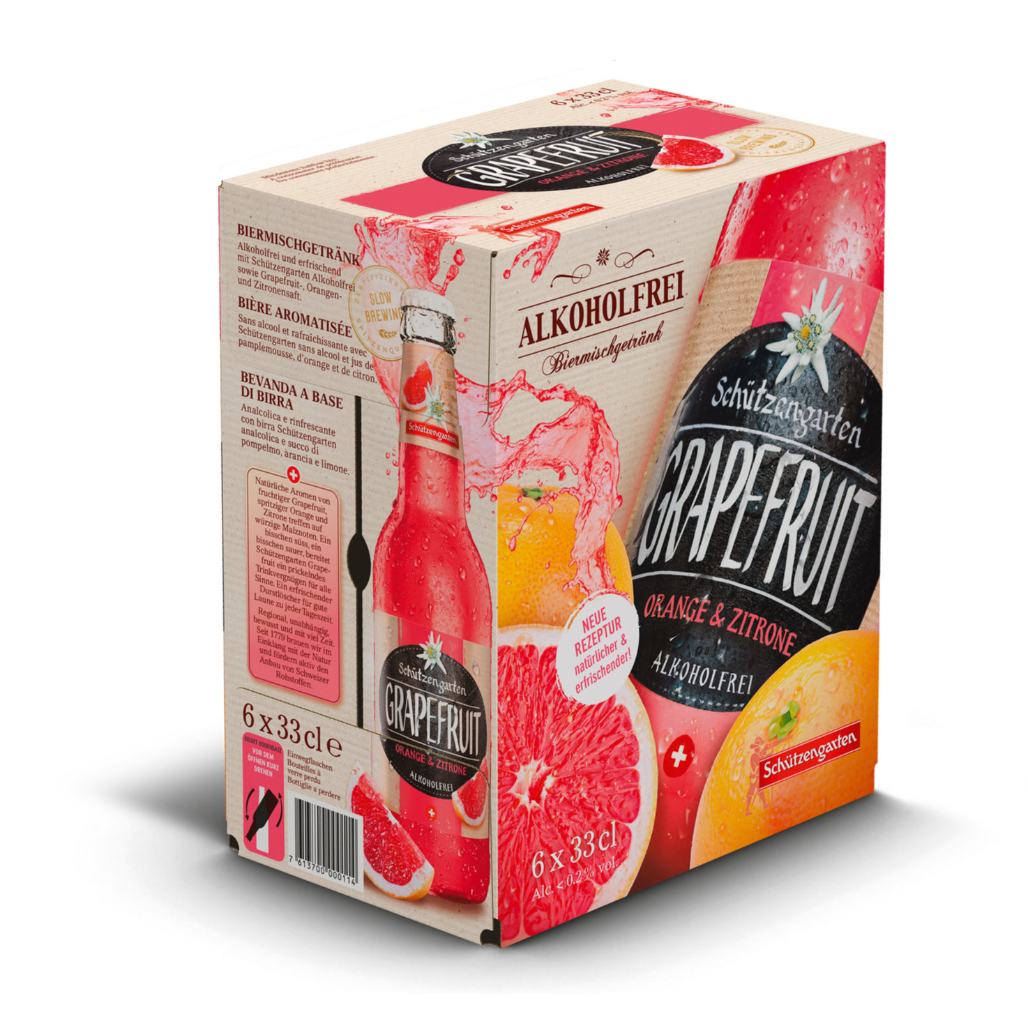 Schützengarten Grapefruit alkoholfrei 6x33cl -198cl