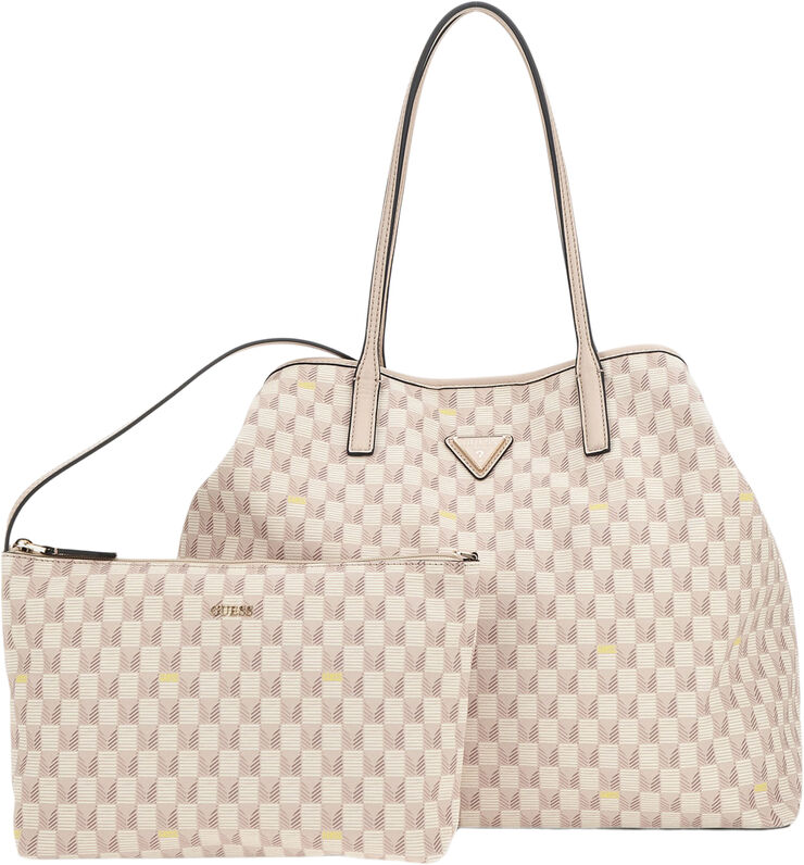 GUESS G WAVE LARGE 2 IN 1 TOTE Blush logo