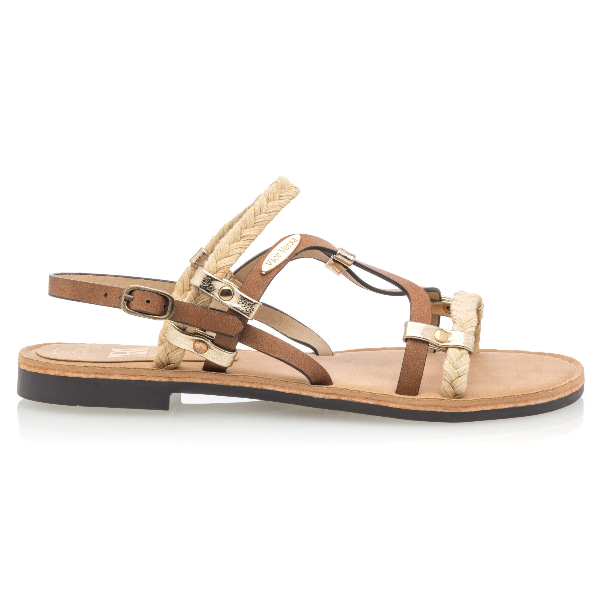 Nu-pieds Femme camel