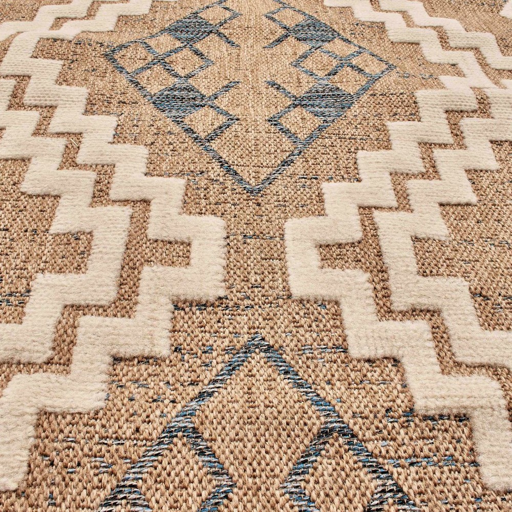 Tapis extérieur bleu 200x290 cm