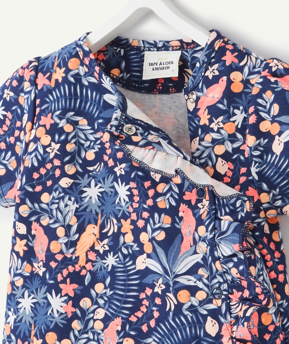 LE DORS BIEN SHORT IMPRIMÉ TROPICAL EN COTON BIOLOGIQUE