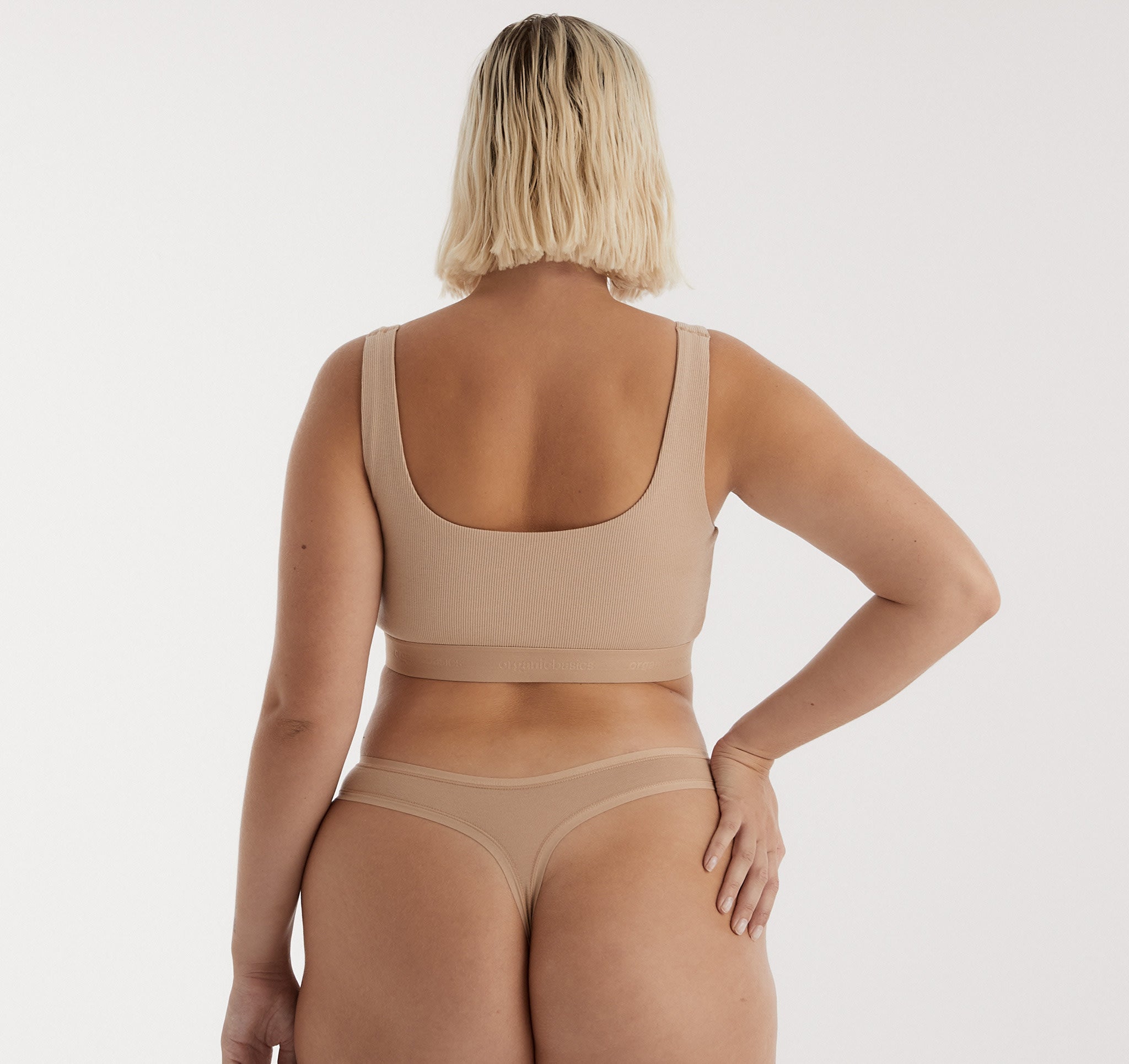 ORGANIC COTTON<br>Core Rib Tank Bralette