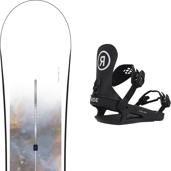 Pack snowboard BURTON STYLUS + Fix