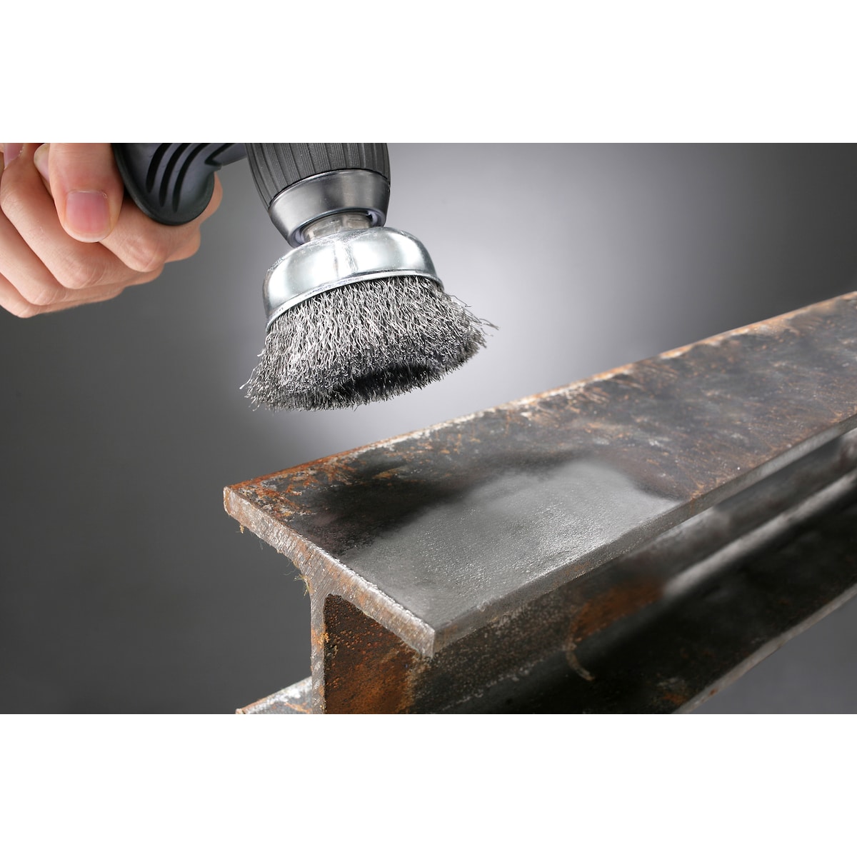 Koppbørste, ekstra krevende jobber, HSS-ståltråd, korrugert, ø 75 mm