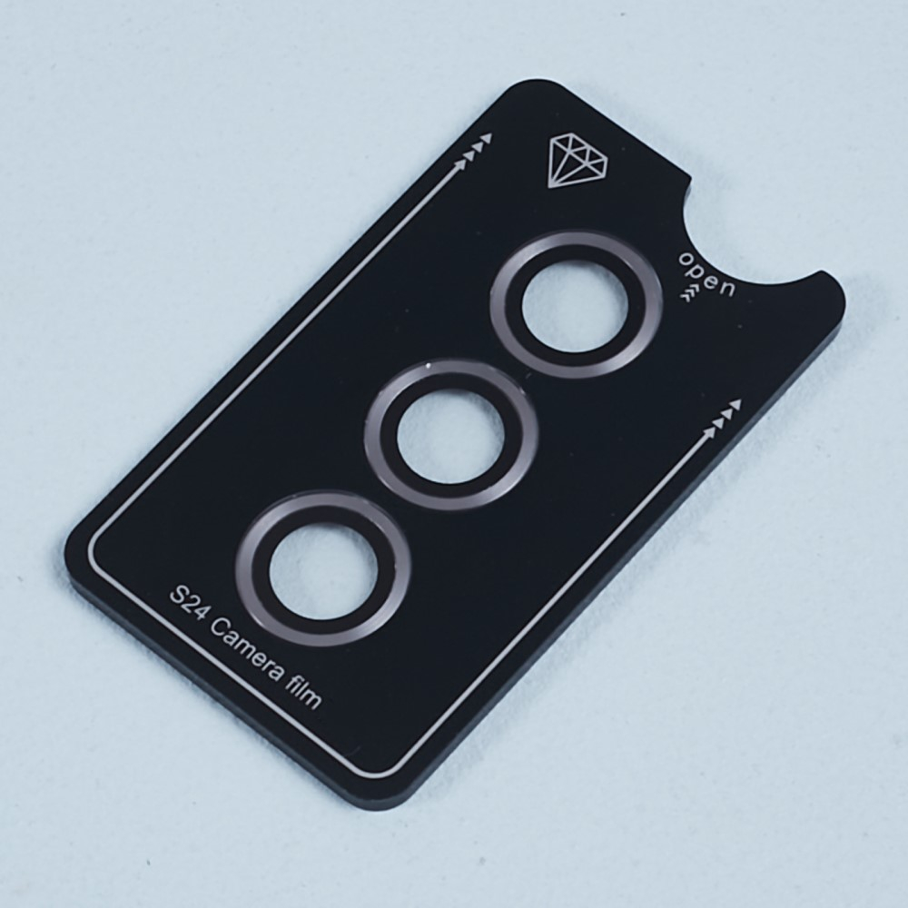 Samsung Galaxy S24 Kameraschutz Objektiv Ring Protector Abdeckung - Silber