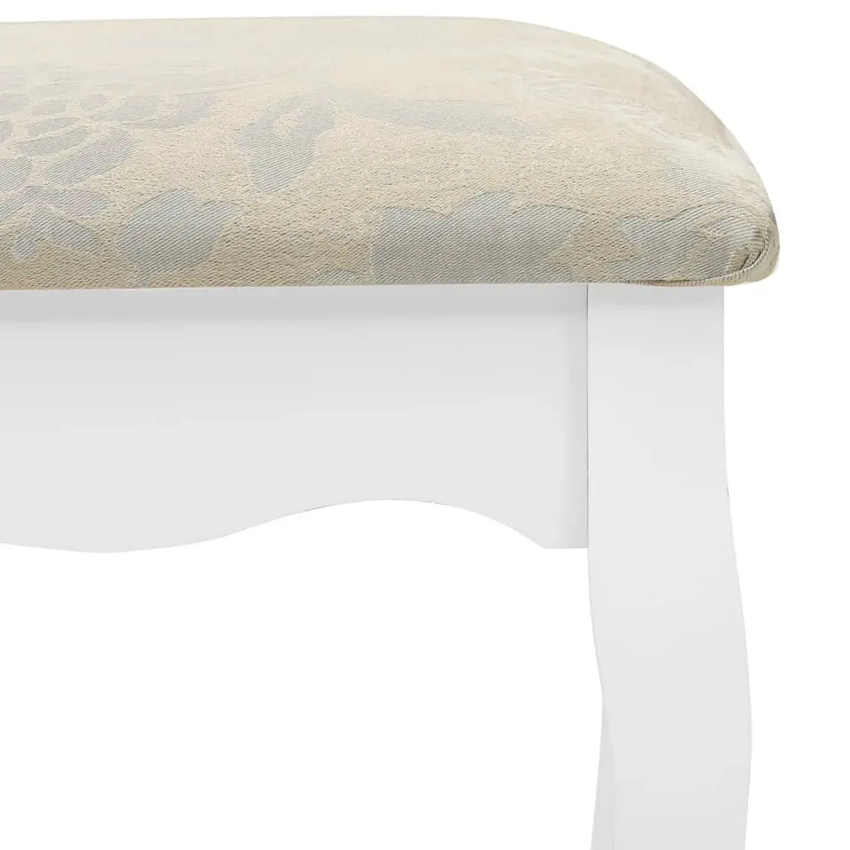 vidaXL - Kaptafel - Wit - Hout