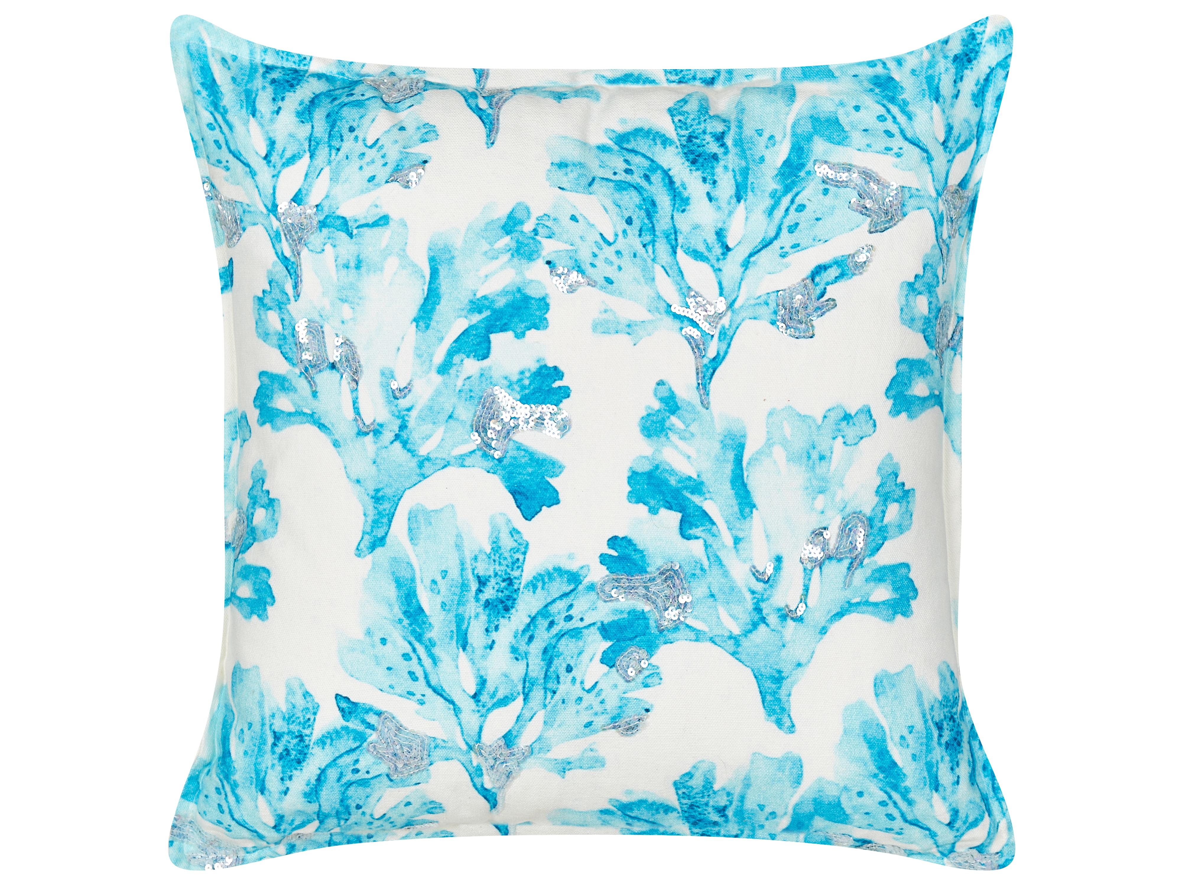 Set van 2 sierkussens ROCKWEED Katoen 45 x 45 cm Blauw bloempatroon