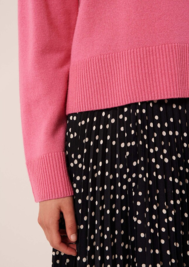 Pull Pemarose en laine merinos et alpaga