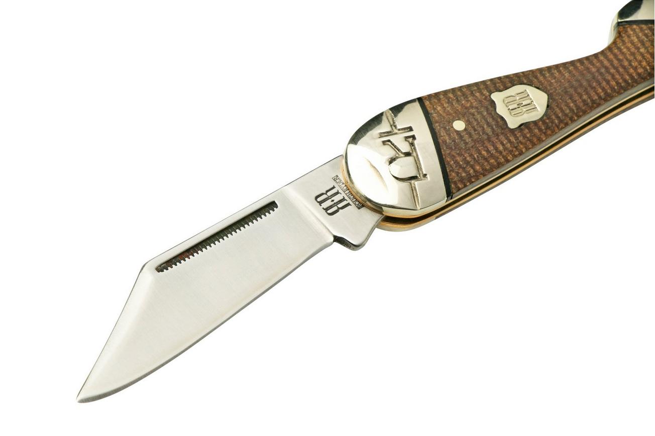 Rough Ryder Brown Burlap Lady Leg Knife, RR2335 zakmes