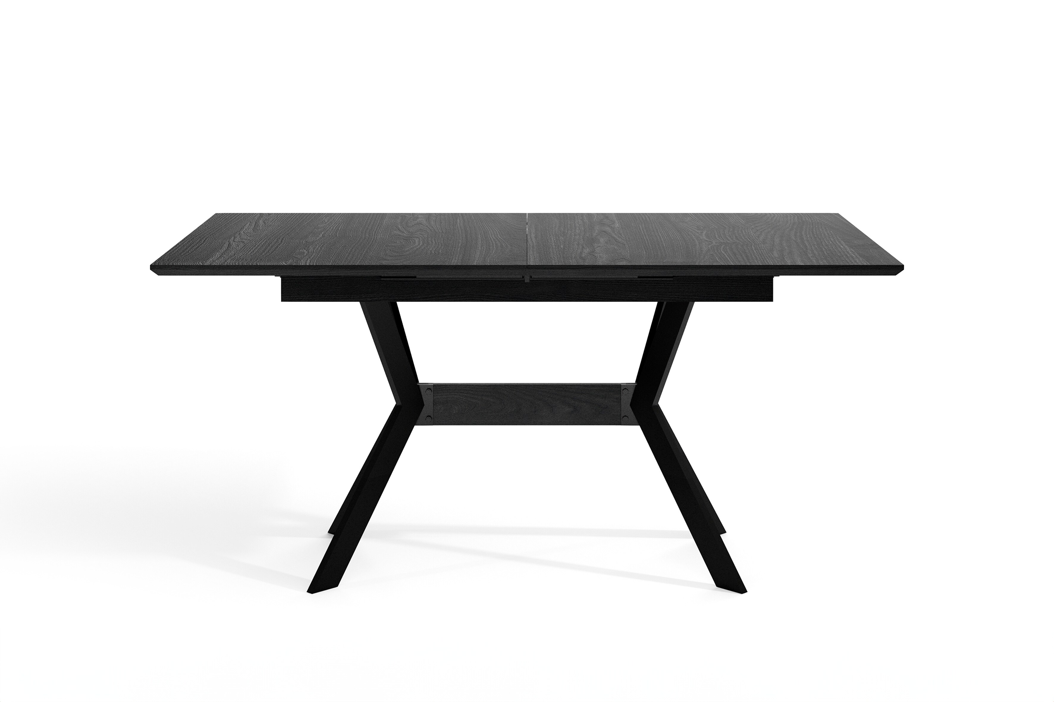 byLIVING Esstisch BREMEN, Breite 160 cm, mit Auszug 200 cm, schwarz