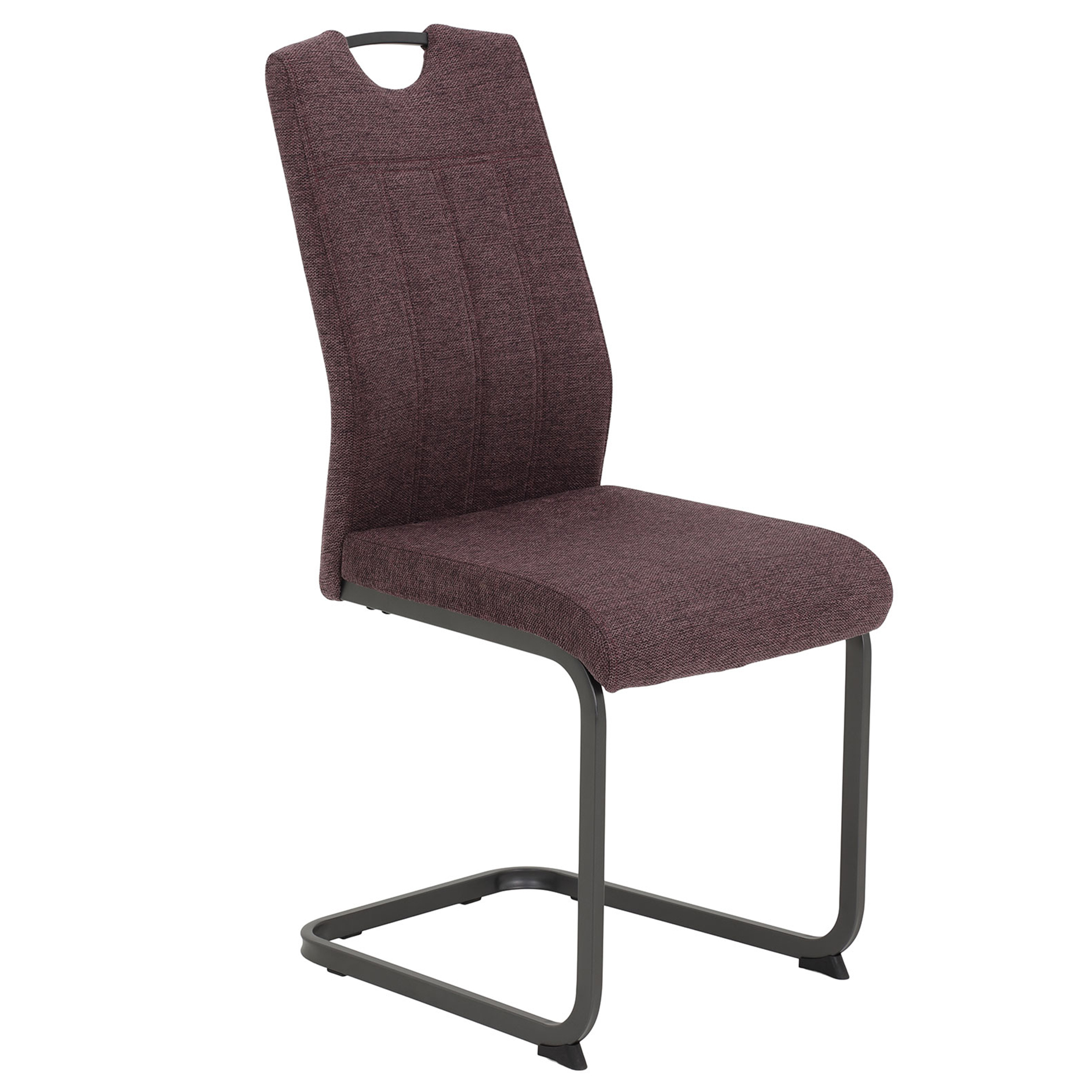 Schwingstuhl - wildberry-schwarz - Steppnähte - mit Griff