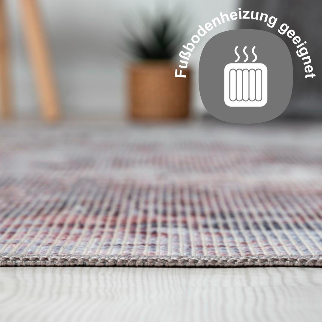 Myflair Möbel & Accessoires Teppich »Avery« rechteckig 10 mm Höhe Kurzflor, modernes Design, waschbar, In- und Outdoor geeignet