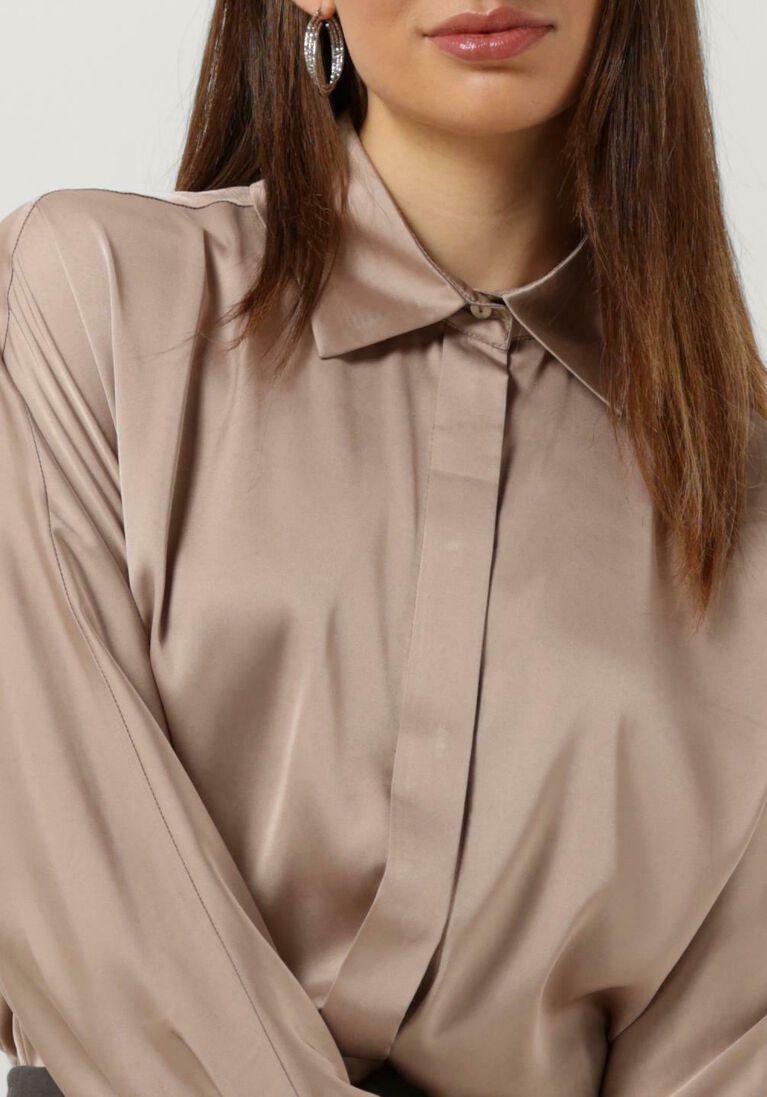 ACCESS bronzen access blouse satin shirt