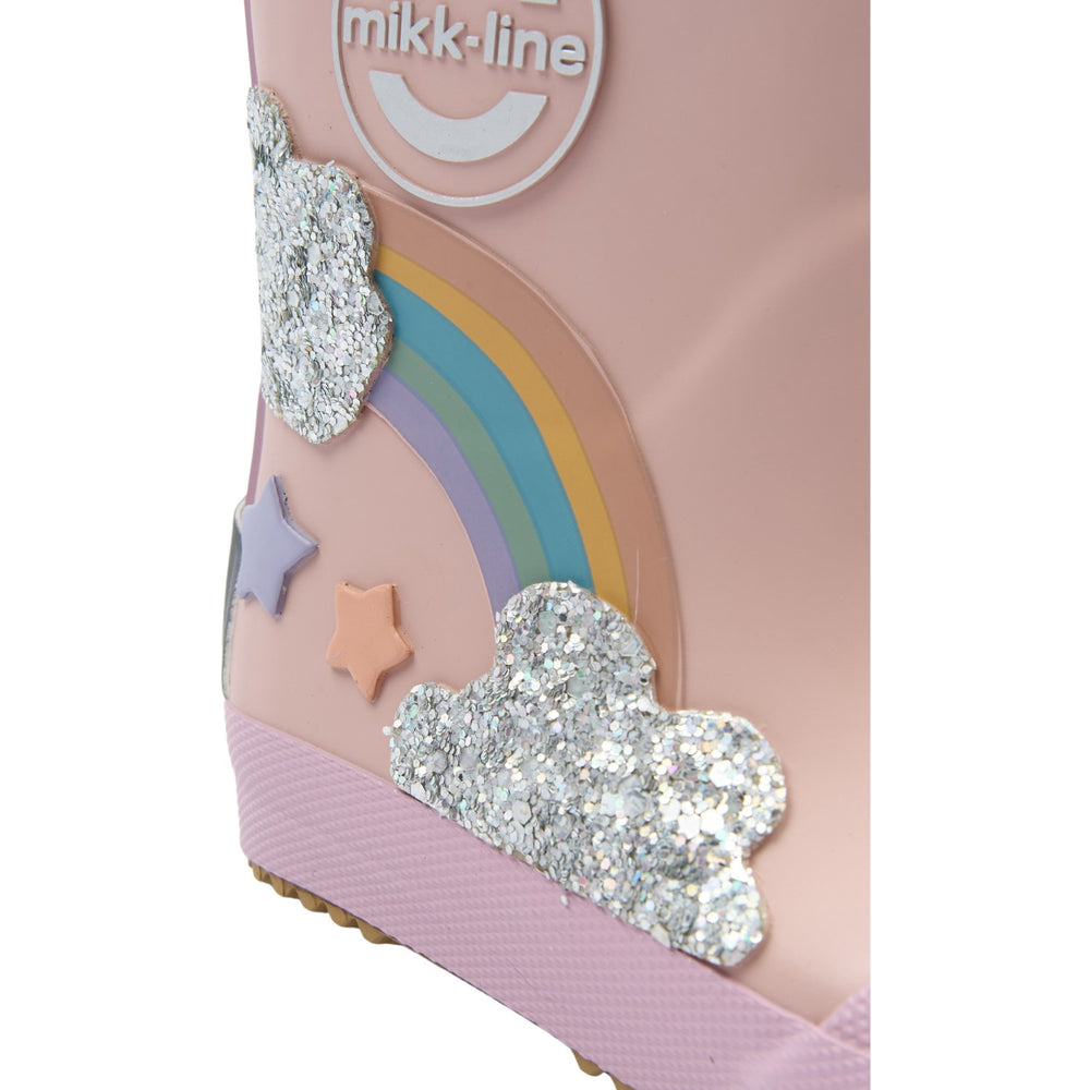 Køb Mikk-Line Adobe Rose Gummistøvler Rainbow Patch Barefoot