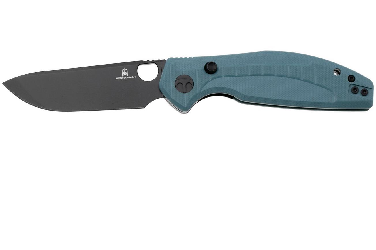Bestechman Angry Owl BMK12C-2 PVD D2, Blue G10, zakmes