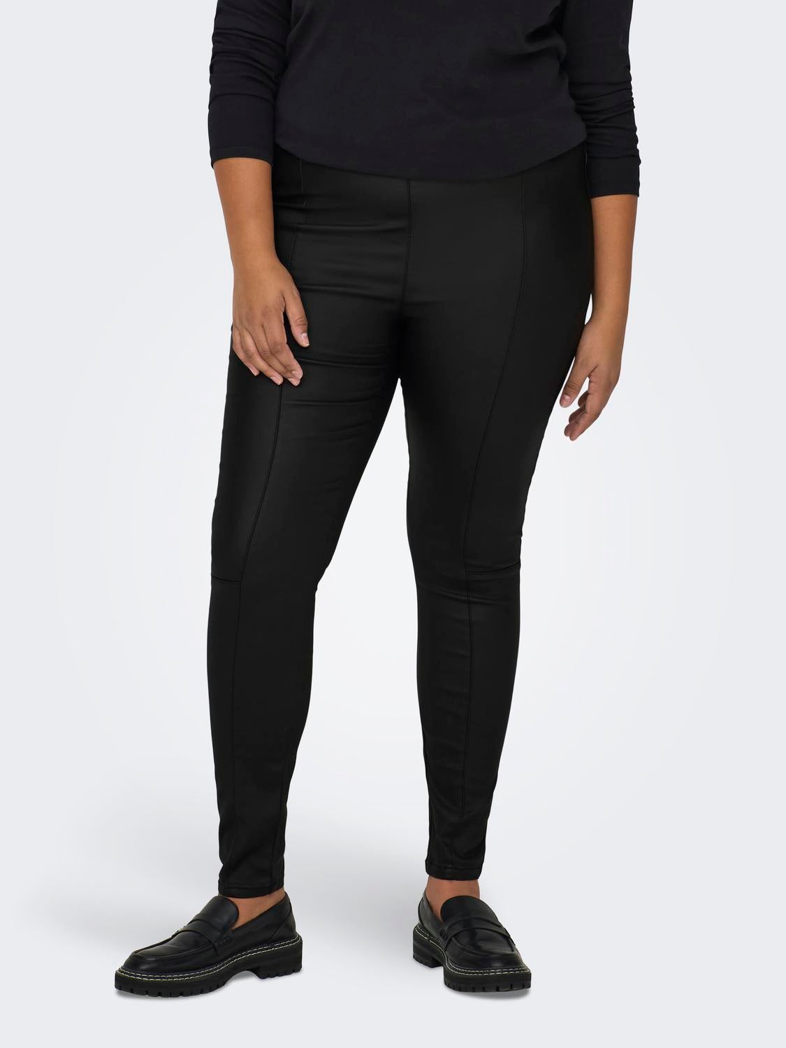 CARTHUNDERY Hohe Taille Jeggings Leggings Black