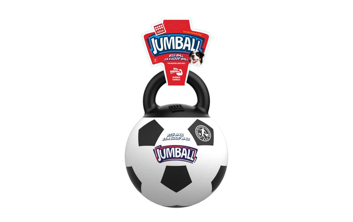 Hunde-Spielzeug Jumpball, Fussball, Weiss/SchwarzSpielzeug für Hunde